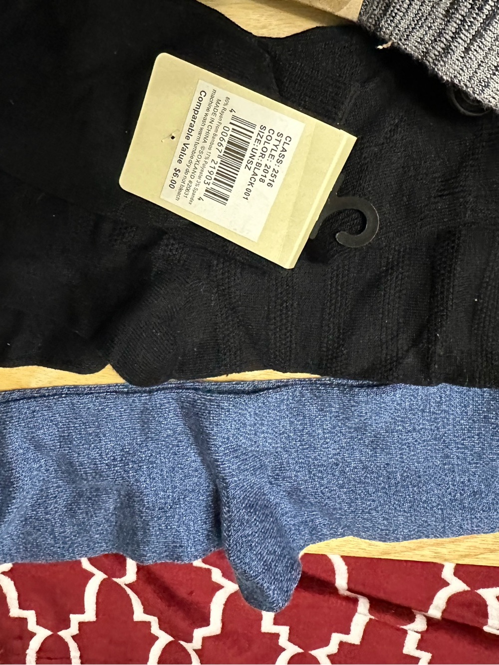 Clarks and Bass women’s Assorted Socks Pack - Black, Gray, Blue, Multicolor - Picture 5 of 8